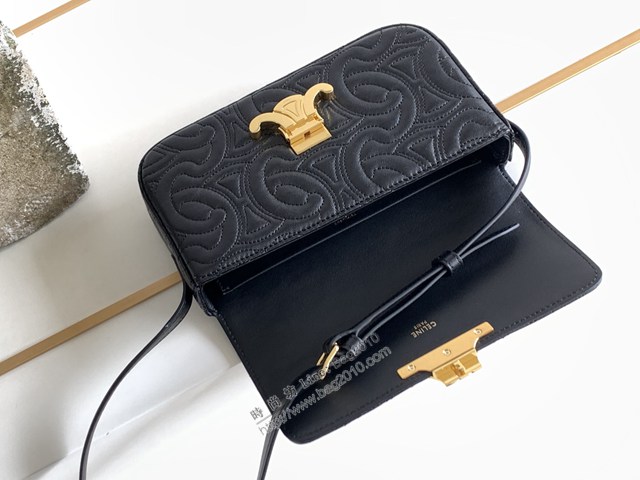 Celine專櫃2022新款Triomphe Shoulder Bag 賽琳最新款羊皮絎縫限定凱旋門腋下包 sldj2407